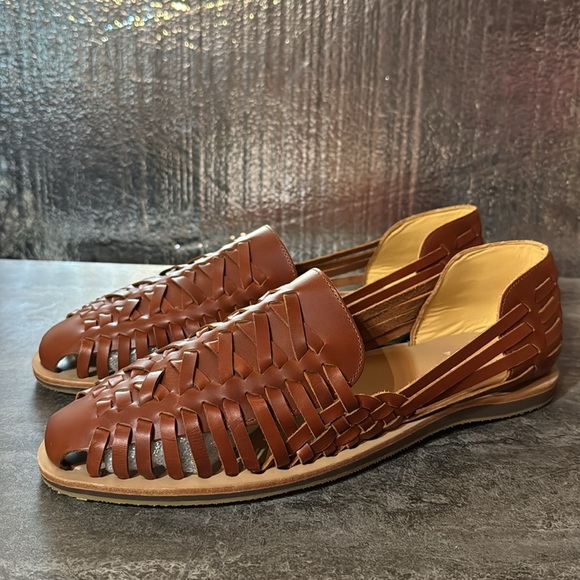 Nisolo Men's Huarache Sandal Brandy. Men’s Size 12.5 - Picture 2 of 8